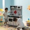 Gardenised Wooden Play Kitchen Toy, Light on Microwave, Cabinet, Sound Electronic Stove, Ages 3+ QI004208 - alternate 2